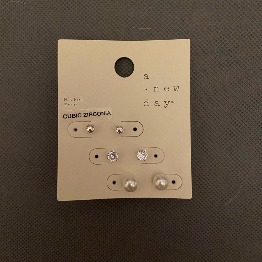 Silver earrings